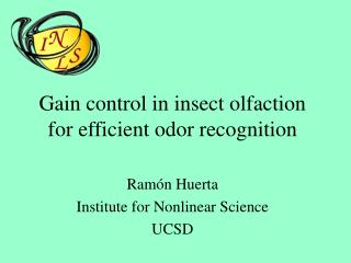 Gain control in insect olfaction for efficient odor recognition