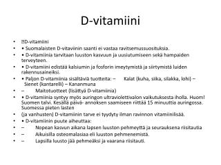 D-vitamiini