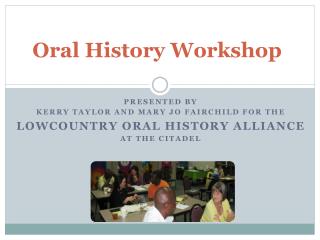 Oral History Workshop