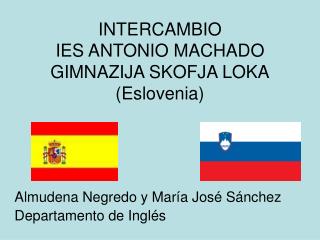 INTERCAMBIO IES ANTONIO MACHADO GIMNAZIJA SKOFJA LOKA (Eslovenia)