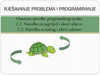 RJEŠAVANJE PROBLEMA I PROGRAMIRANJE