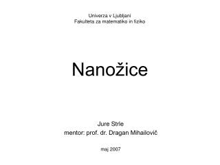 Nanožice