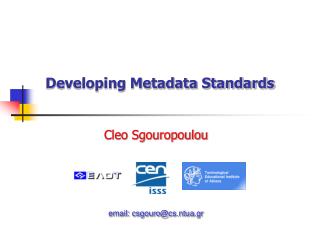 Developing Metadata Standards