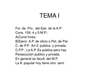 TEMA I