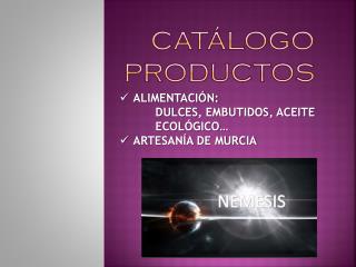 CATÁLOGO PRODUCTOS