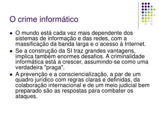 O crime informático