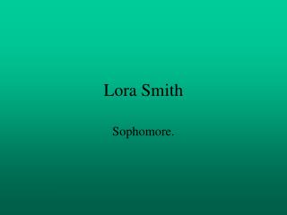 Lora Smith