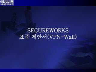 SECUREWORKS 표준 제안서 (VPN-Wall)