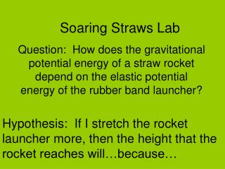 Soaring Straws Lab