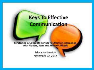 Keys To Effective Communication