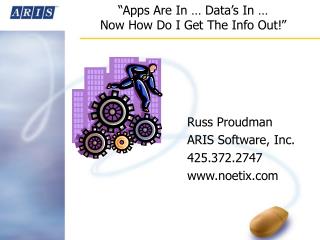 “Apps Are In … Data’s In … Now How Do I Get The Info Out!”