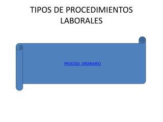 TIPOS DE PROCEDIMIENTOS LABORALES