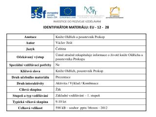 Identifikátor materiálu: EU - 12 - 28