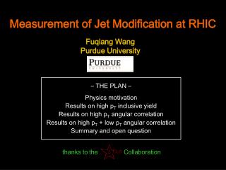 Measurement of Jet Modification at RHIC