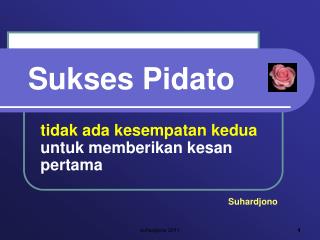 Sukses Pidato