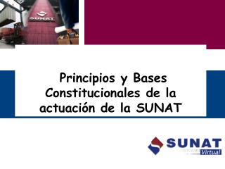 “ Principios y Bases Constitucionales de la actuación de la SUNAT