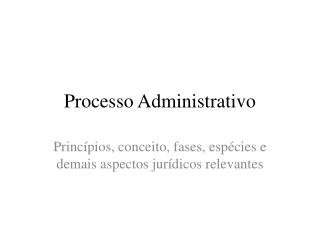 Processo Administrativo