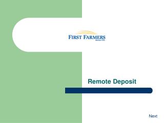 Remote Deposit