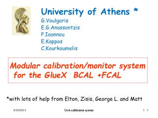 Modular calibration/monitor system for the GlueX BCAL +FCAL