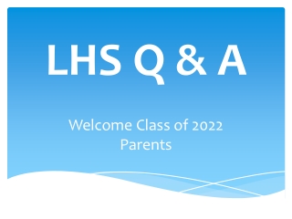 LHS Q & A