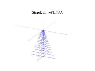 Simulation of LPDA