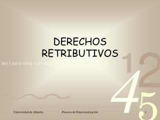 DERECHOS RETRIBUTIVOS