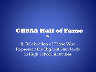 CHSAA Hall of Fame