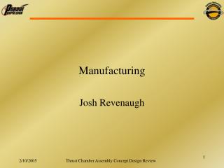 Manufacturing