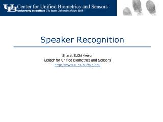 Speaker Recognition