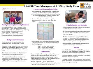 8 is GR8 Time Management &amp; 3 Step Study Plans