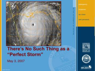 There’s No Such Thing as a “Perfect Storm” May 3, 2007