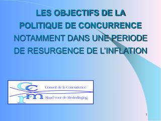 LA POLITIQUE DE CONCURRENCE, COUTEAU SUISSE DE LA POLITIQUE ECONOMIQUE ?