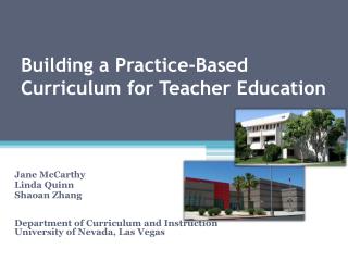 Building a Practice-Based Curriculum for Teacher Education