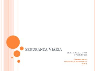 Segurança Viária