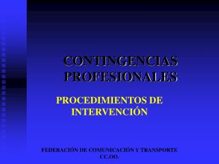 CONTINGENCIAS PROFESIONALES