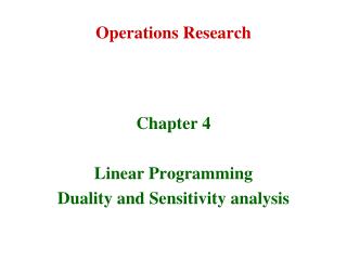 Operations Research