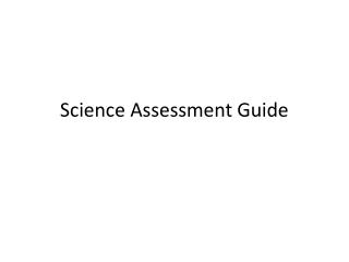 Science Assessment Guide