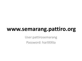 semarang.pattiro