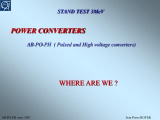 STAND TEST 3MeV