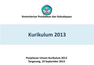 Kurikulum 2013