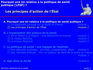 A. Pourquoi une loi relative à la politique de santé publique ?