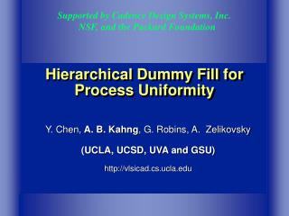 Hierarchical Dummy Fill for Process Uniformity