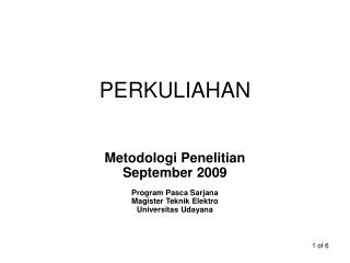 PERKULIAHAN