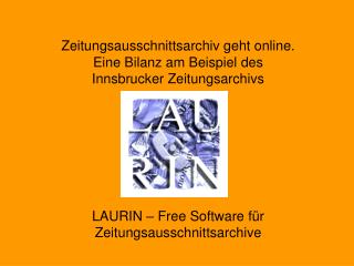 LAURIN – Free Software für Zeitungsausschnittsarchive