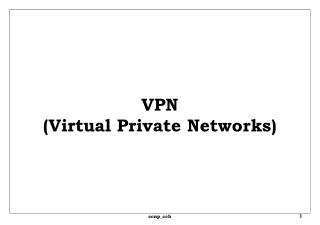 VPN (Virtual Private Networks)