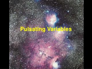 Pulsating Variables