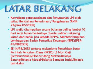 LATAR BELAKANG