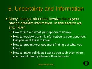 6. Uncertainty and Information