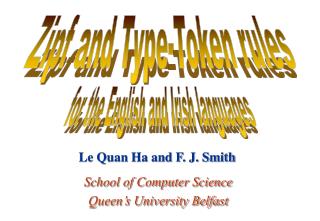 School of Computer Science Queen’s University Belfast