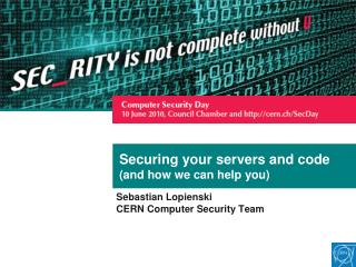 Securing your servers and code (and how we can help you)
